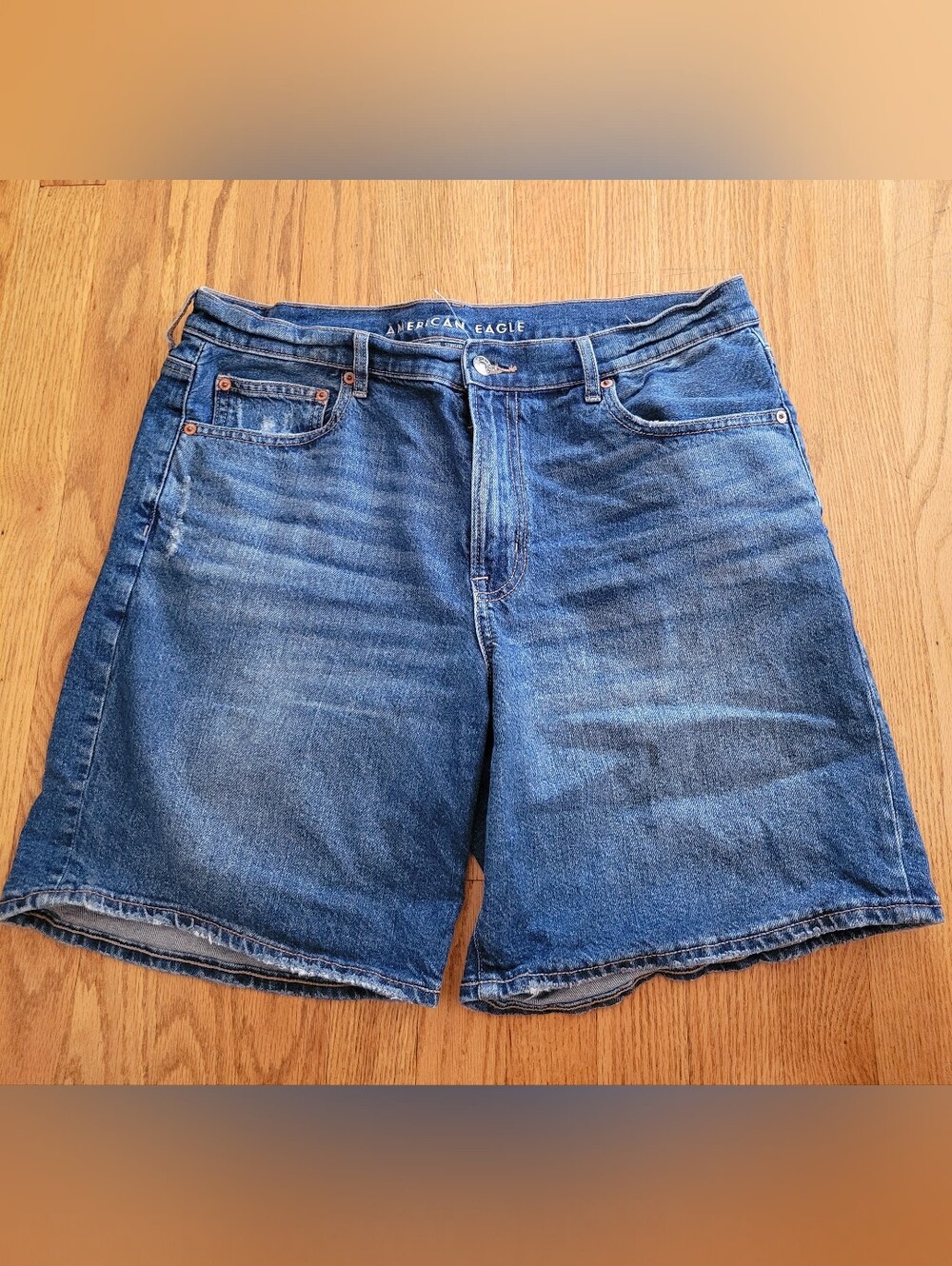 American Eagle Outfitters Women’s Blue Denim Bermuda Shorts